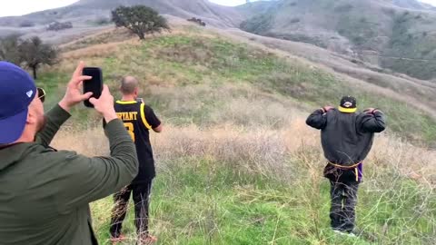 Fans in Shock Looking Over Kobe Bryant Crash Site