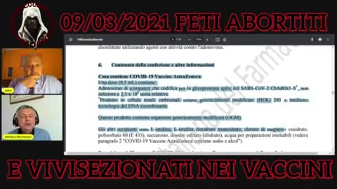 Dottor Stefano Montanari - feti abortiti e vivisezionati nei va$$ini - 09/03/2021