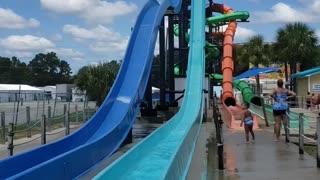 Grandpa makes a big splash