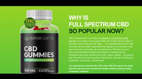 Harmony Leaf CBD Gummies - Benefits, Reviews, Scam Or Legit & Must Read Before Buy?