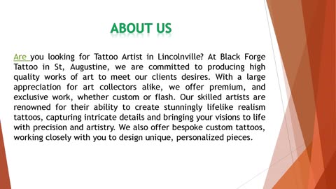 Are you looking for a Tattoo Artist in Lincolnville?