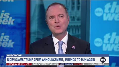 Adam Schiff says he thinks Biden should run for re-election