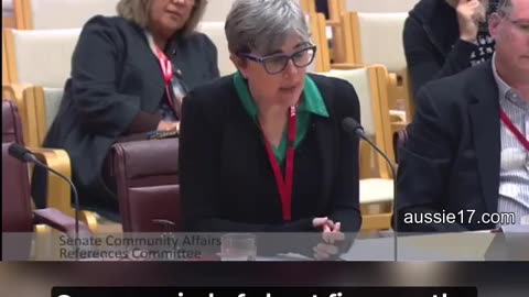 Australian senate hearing about her covid injection injury.