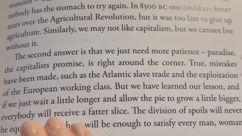 Tuesday read time with SPH featuring Yuval Harari’s Sapiens. He attributes words to capitalism