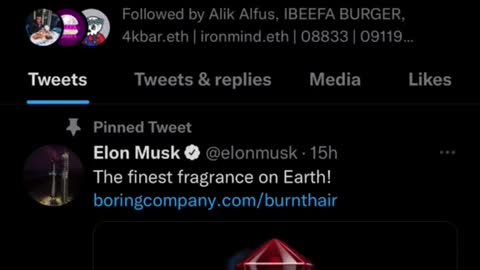 Elon just launched a perfume called 'Burnt Hair'