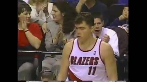 Arvydas Sabonis 14 Points 3 Ast Vs. Knicks, 1997-98.