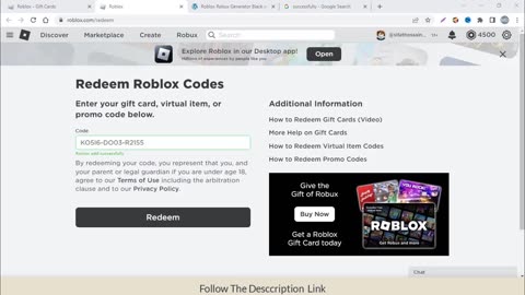 Roblox gift card giveaway with 100% payment Proof