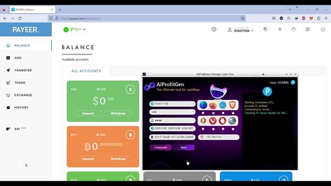 Instantly Make Payeer Money with AIProfitGen Software