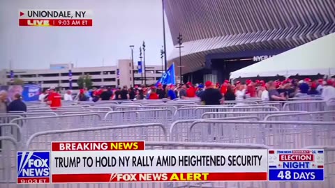 Developing: Police found explosives near the NY Trump rally on Long Island.