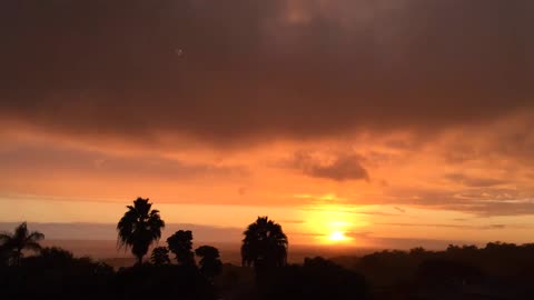 Weird weather Kailua Kona- Big Island of Hawaii Sunset