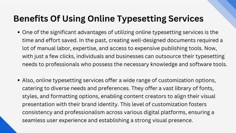 Importance Of Online Typesetting Services In The Digital World