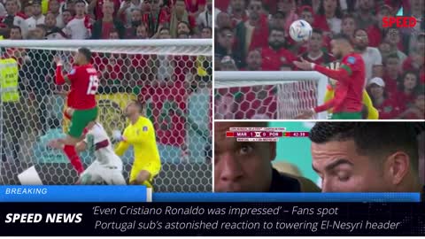 Cristiano Ronaldo amazed as Morocco score vs Portugal with stunning header