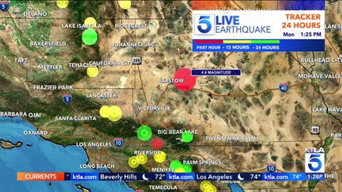 BAKERSFIELD AREA 4.9 earthquake hits Southern California