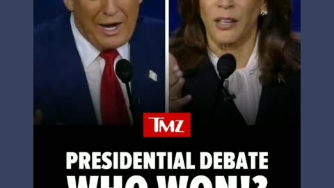 Who won debate tmz you already know trump won debate against lying hyena harris 9/11/24