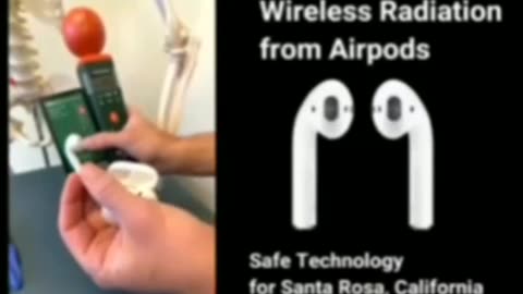 Wireless Radiation from Airpods