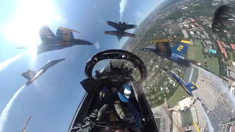 Blue Angels Flyover - Houston, TX