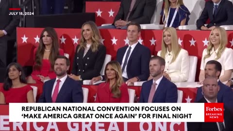 Former President Trump Thanks Wife Melania, Children During RNC Speech