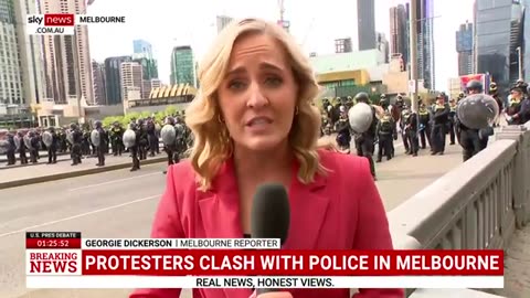 ‘Extraordinary scenes’- peaceful protest turns violent in Melbourne