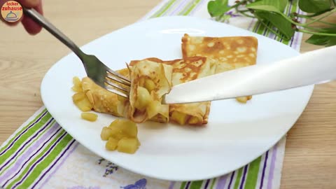 Warum habe ich dieses schnelle Apfel pfannkuchen rezept noch nie gemacht Lecker, billiges Essen