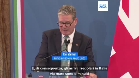 NOTIZIE DA MERDALIA💩 incontro tra Meloni e il premier laburista britannico STATO EXTRACOMUNITARIO Keir Starmer;focus su immigrazione irregolare.. Starmer: "Fondamentale impedire la partenza dei migranti"