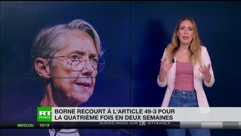 Elisabeth Borne recourt à l’article 49.3 pour la quatrième fois en deux semaines (dictature)