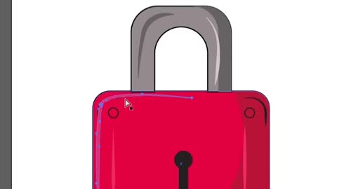 Easily create padlock with adobe illustrator