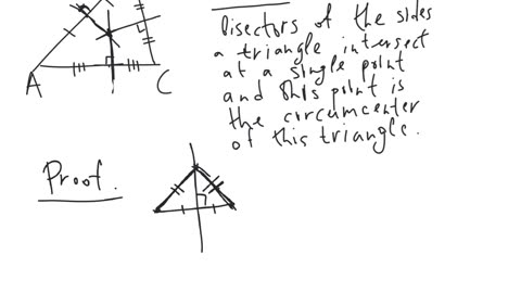 The circumcenter of a triangle | plane geometry | elementary level