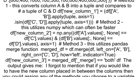 How to compare multiple cells data with multiple columns using python