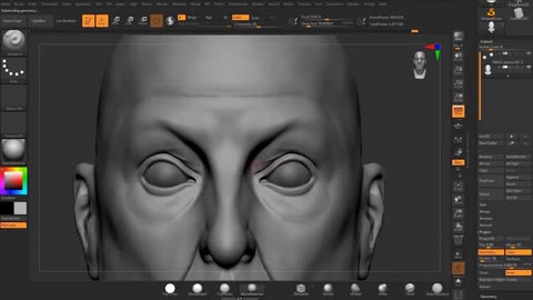 Zbrush fine to pore portrait 7