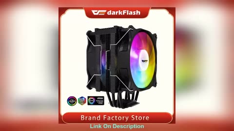 Review darkFlash ARGB CPU Air Cooler 4 Heat Pipes 120