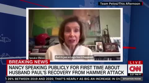 Nancy Pelosi releases first public on-camera comments since husband's attack