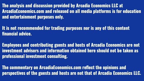 Arcadia Economics - Vince Lanci: The Gold And Silver Selloff Finally Arrives