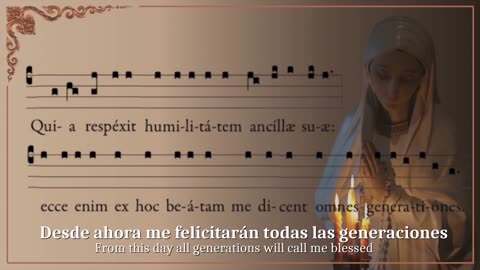 Magnificat (Gregorian Chant in Latin) - CANTICLE OF MARY Lk 1, 46-55