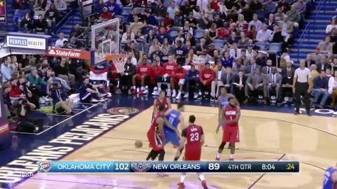 Russell Westbrook Fakes Jrue Holiday Out of His Shoes with Sick Crossover