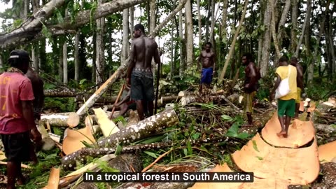 How Millions of World's Lightest Wood Trees are Grown and Harvested - Wood processing at factory