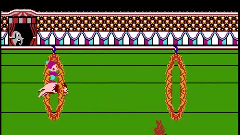 Circus Charlie Nes Game - Level 1