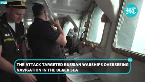 Russian Naval Ships Destroy Two Ukrainian Drone Boats