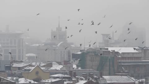 Snow-covered Kyiv rocked after new missile attack