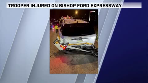 Illinois State Police trooper injured in crash on Bishop Ford Expressway