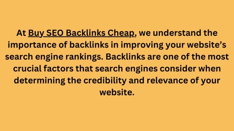 Buy backlinks cheap