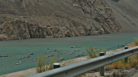 Attabad Lake is located in the Gojal Region of the District Hunza in Gilgit−Baltistan, Pakistan