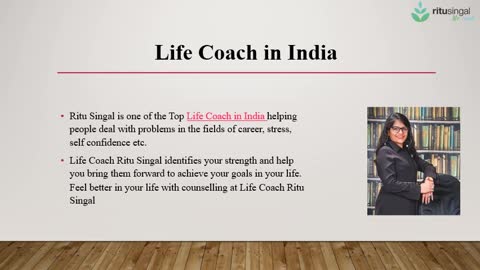 Life Coach Ritu Singal- Life Coach in India