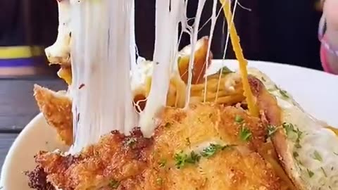 Best Yummy cheesy Fried Chicken Noodles With Eggs