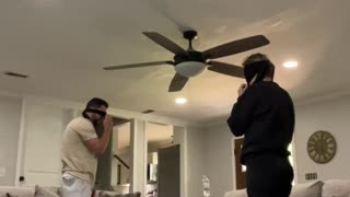 Ceiling Fan Fun With Water Bottle