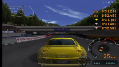 Gran Turismo 3 - License Test B-3 Gameplay(AetherSX2 HD)