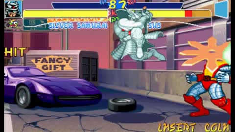 (TAS) - X-MEN CHILDREN OF THE ATOM (SILVER SAMURAI - LEVEL 8 - HARDEST DIFFICULTY) ARCADE: