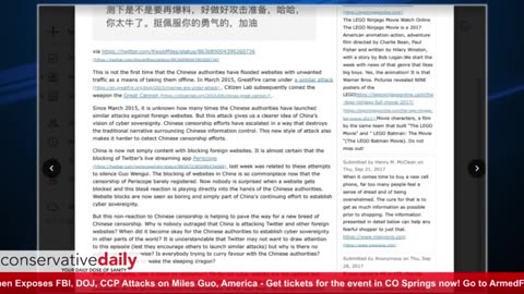 3.21.23 PM Show - Ava Chen Exposes FBI, DOJ, CCP Attacks on Miles Guo, America