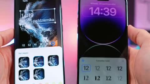 Ekran blokady 🔐 iPhone 14 Pro Max vs Galaxy S22 Ultra