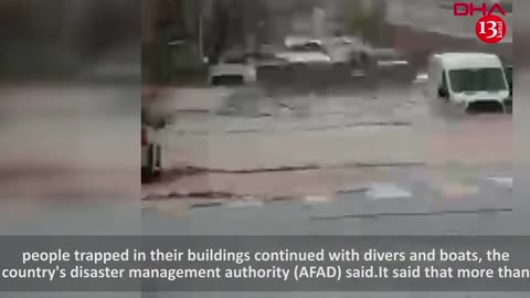 Strong flood in Turkey