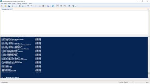 Enable Disable windows feature with PowerShell